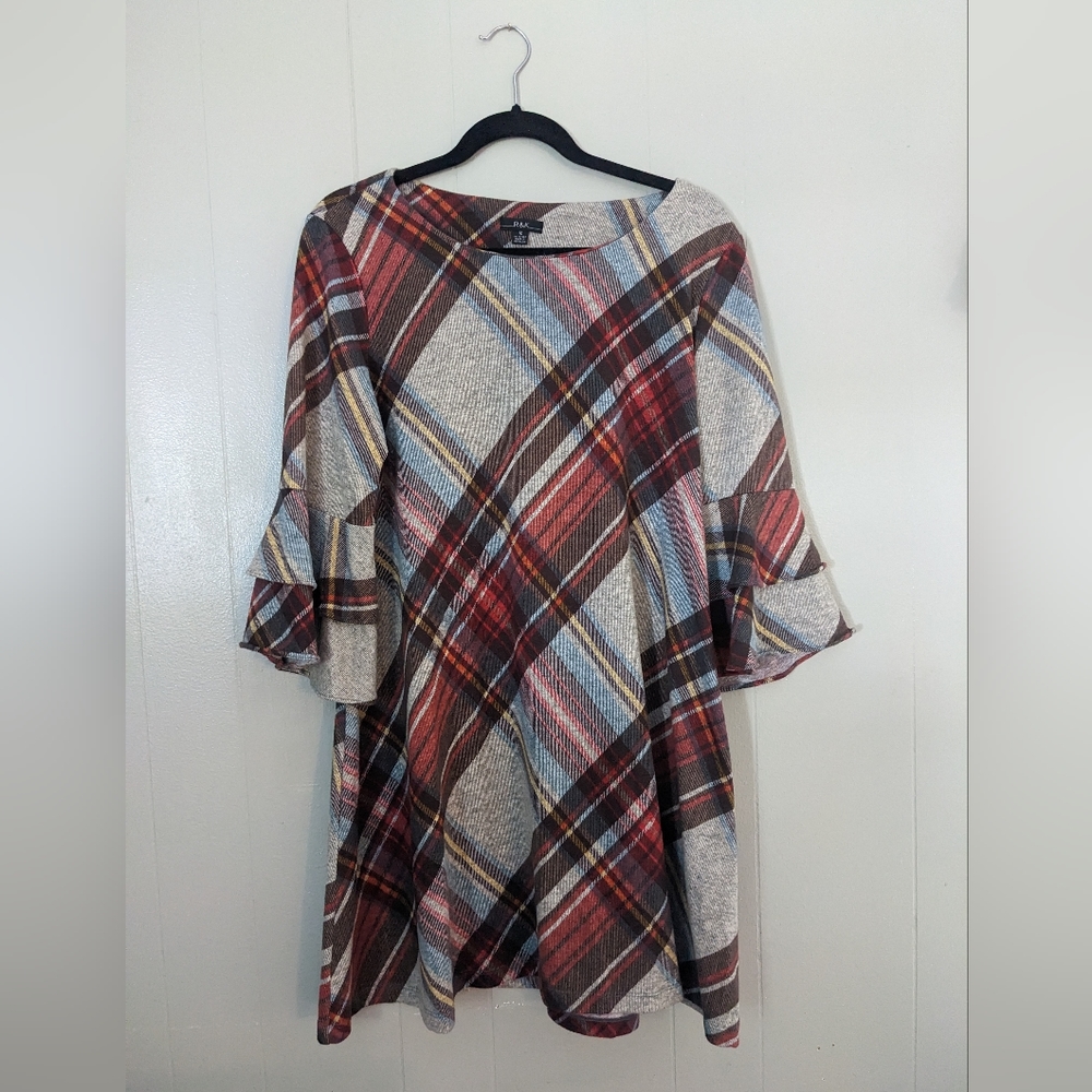 Plaid flannel dress